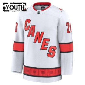 Carolina Hurricanes Hockeydrakt Fanatics Premium Sebastian Aho 2024-25 Hvit Borte - Barn